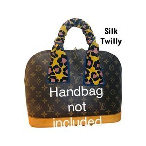 Silk scarf twilly one pair